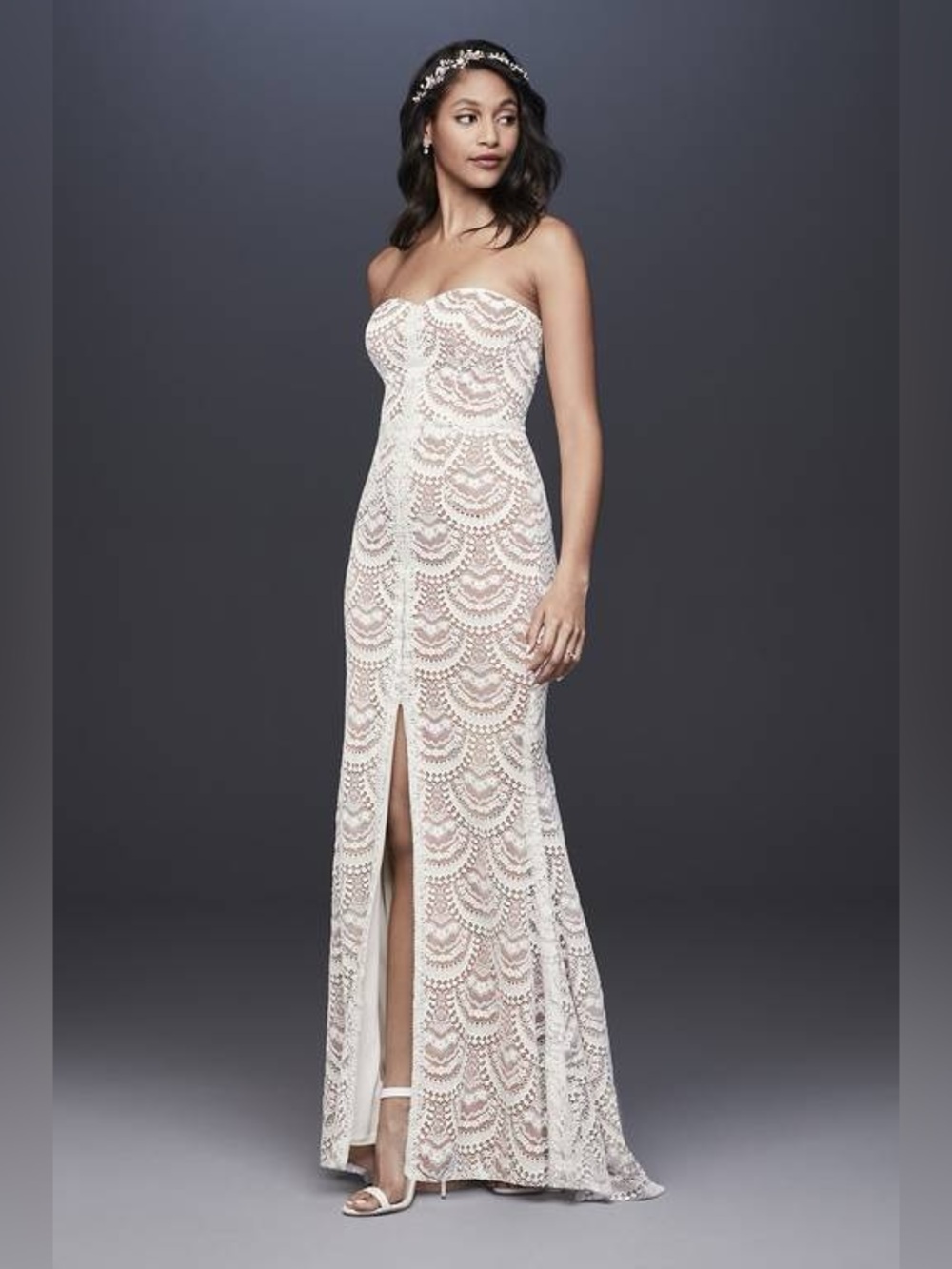 Galina Signature Lace Strapless Wedding Gown | 16W